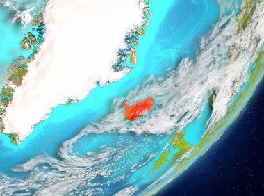 Uzaydan gelen İzlanda