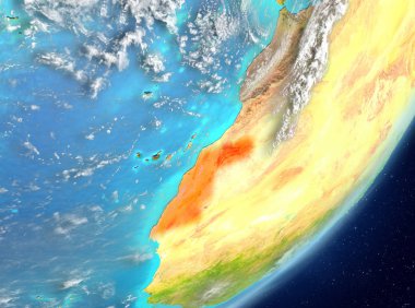 Uzaydan gelen Batı Sahra