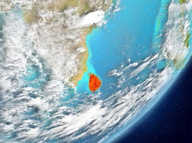Sri Lanka uzaydan