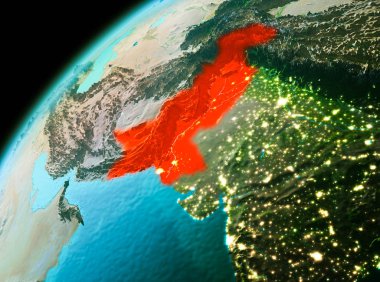 Pakistan akşam uzaydan