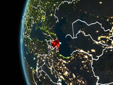 Geceleri uzaydan gelen Azerbaycan