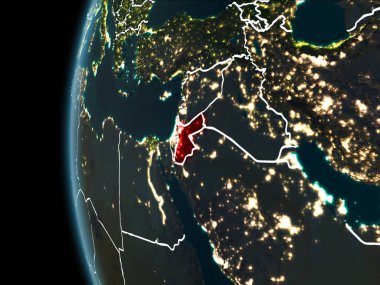 Jordan gece uzaydan