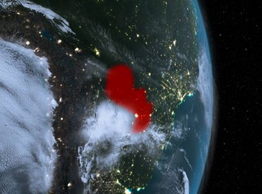 Gece boyunca Dünya'Paraguay