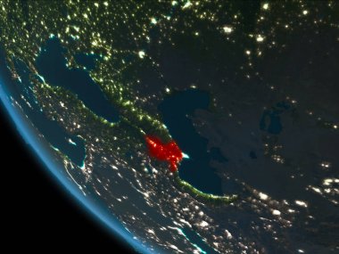 Azerbaycan yörüngeden geceleri