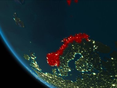 Norveç yörüngeden geceleri