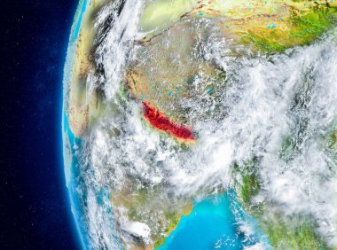 Uzaydan yeryüzündeki Nepal