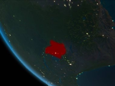 Uganda yörüngeden geceleri