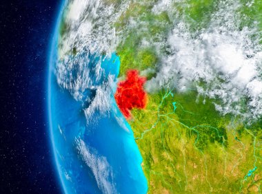 Uzaydan yeryüzündeki Gabon