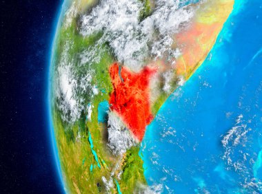 Uzaydan yeryüzündeki Kenya