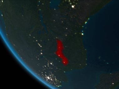 Gece yörüngeden Malawi