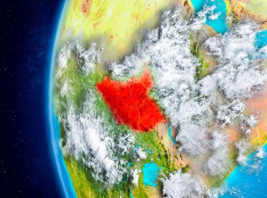 Uzaydan yeryüzündeki Güney Sudan