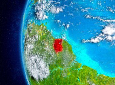 Uzaydan yeryüzündeki Surinam