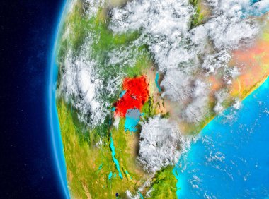 Uzaydan yeryüzündeki Uganda