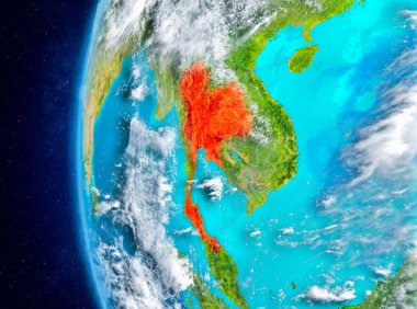 Uzaydan yeryüzündeki Tayland