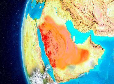 Suudi Arabistan dünyanın uzaydan