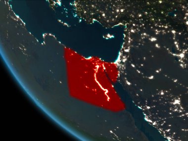 Mısır yörüngeden geceleri