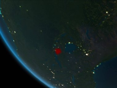 Burundi yörüngeden geceleri