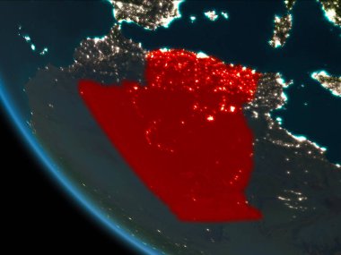 Cezayir yörüngeden geceleri