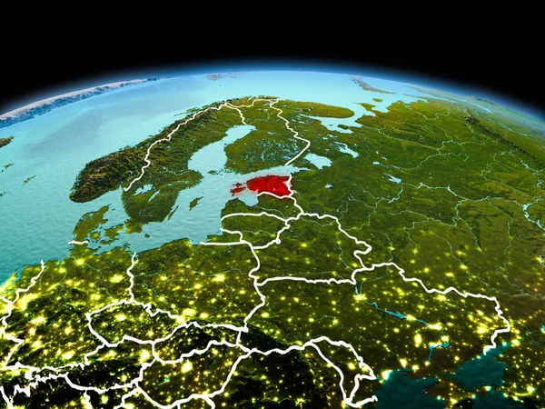 Estonya Planet Earth uzayda