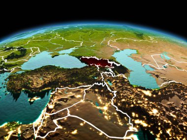 Planet Earth uzayda Georgia