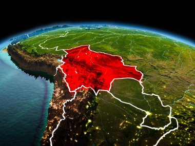 Bolivya Planet Earth uzayda