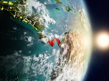 Panama gündoğumu sırasında