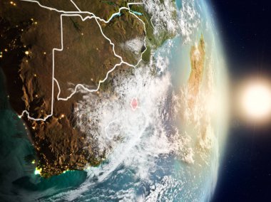 Svaziland gündoğumu sırasında