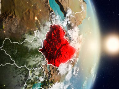 Etiyopya gündoğumu sırasında