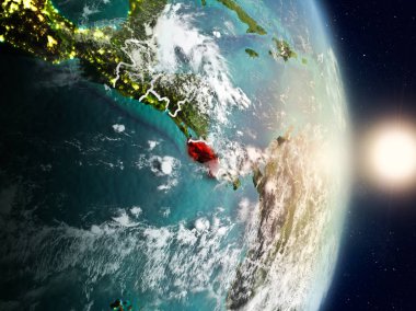 Kosta Rika gündoğumu sırasında