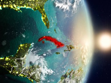 Küba gündoğumu sırasında