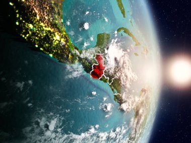 Guatemala gündoğumu sırasında