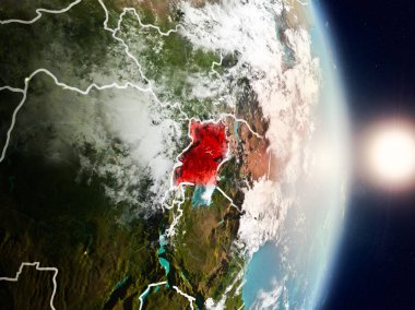 Uganda gündoğumu sırasında