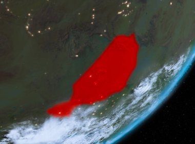 Nijer yörünge görünümü geceleri