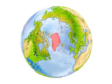 Grönland izole küre üzerinde