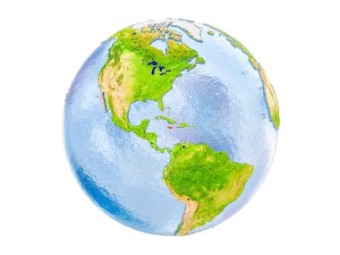 Jamaika izole küre üzerinde