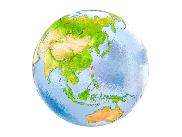 Tayvan izole küre üzerinde