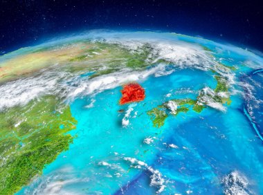 Güney Kore yeryüzünde