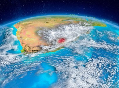 Lesotho dünya üzerindeki