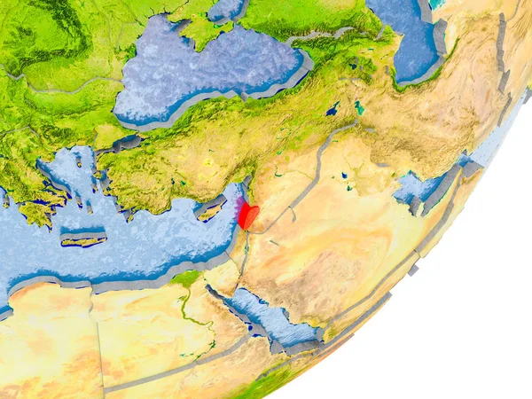 Yeryüzünde Lübnan Haritası