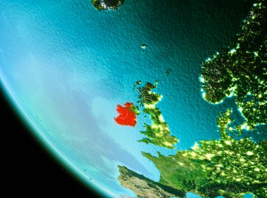 İrlanda kırmızı akşam