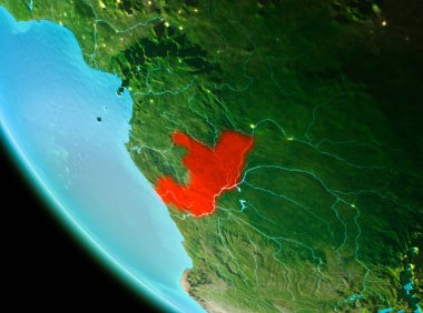 Kongo kırmızı akşam