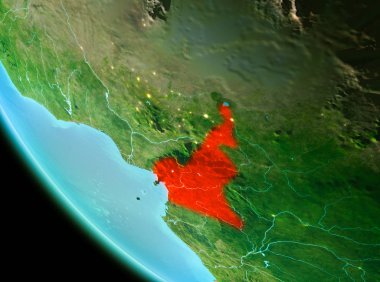 Kamerun kırmızı akşam