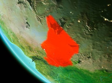 Chad kırmızı akşam