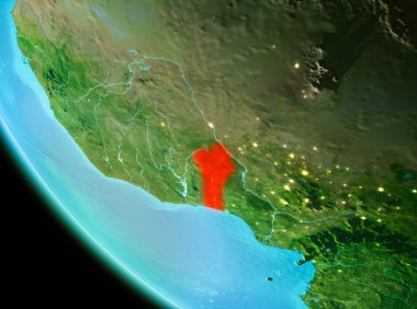 Benin kırmızı akşam