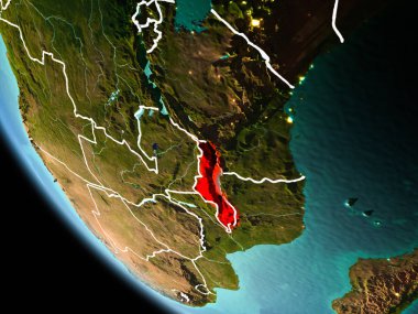 Dünya üzerinde gece Malavi