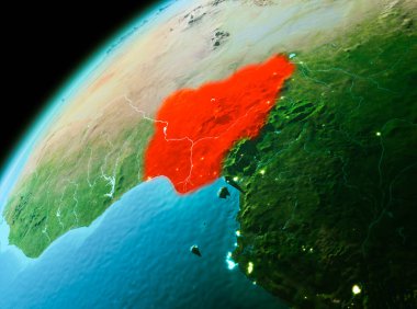 Akşam uzayda Nijerya'dan