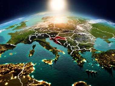 Sunrise yörüngeden Hırvatistan