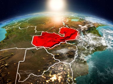 Yörüngeden gündoğumu Zambiya