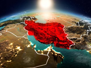 İran'da yörüngeden gündoğumu