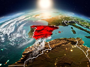 Sunrise yörüngeden İspanya